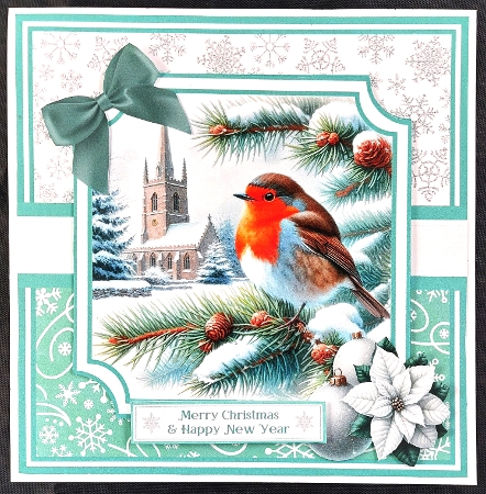 WINTER CHURCH 6x6 5x7 by Linda Short