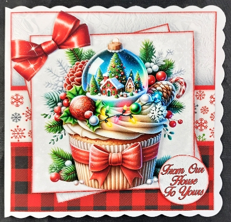 Festive Cup Cake Mini Kit 7X7 by Linda Short