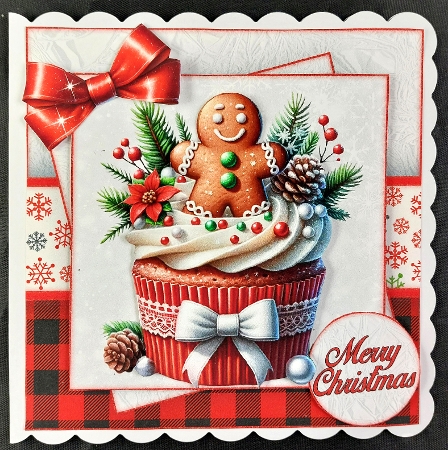 Festive Cup Cake Mini Kit 7X7 by Linda Short