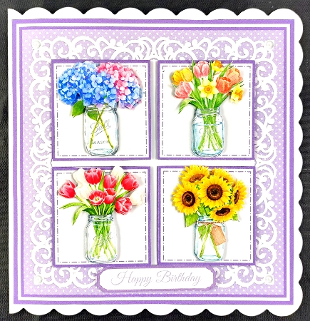 JAR FULL OF FLOWERS 6x6 5x7 by Linda Short