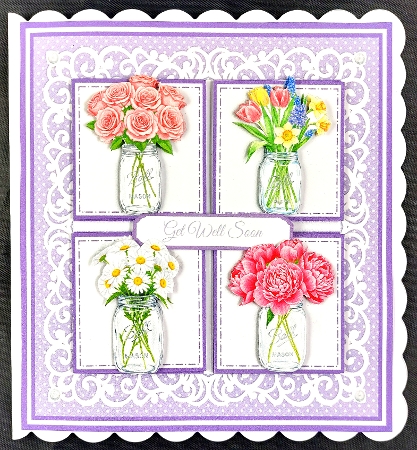 JAR FULL OF FLOWERS 6x6 5x7 by Linda Short