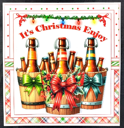7x7 Its Christmas Enjoy choice of four mini kit by Linda Short