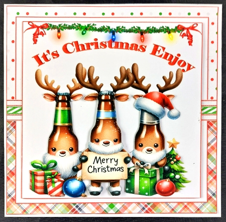 7x7 Its Christmas Enjoy choice of four mini kit by Linda Short
