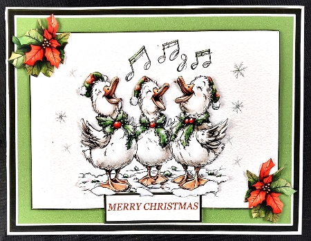 Merry Goose-mas Quick Card Kit-6 by Linda Short