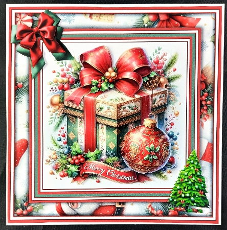 Christmas Present - Mini Kit REQUEST 8x8 by Linda Short