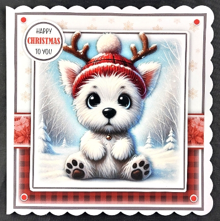 Happy Woofmas Westie Mini Kit by Linda Short