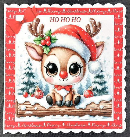 Merry Christmas Background Papers in White by Linda Short
