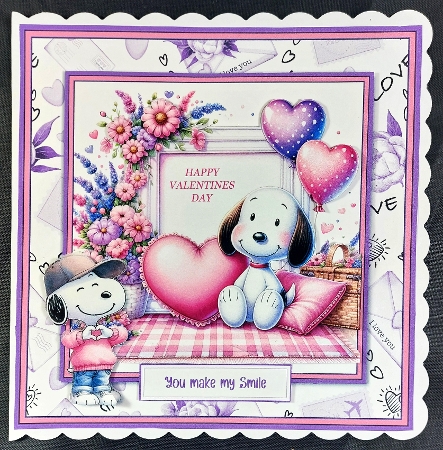 Snoopys Valentine or Birthday - Mini Kit 6x6 by Linda Short