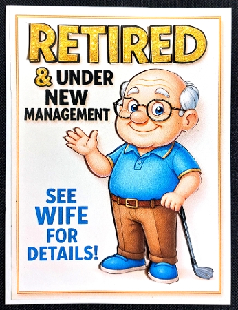 DD FUNNY MALE RETIREMENT A4 11 by Linda Short