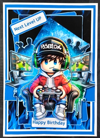 5x7 ~ Roblox Next Level Up by Linda Short