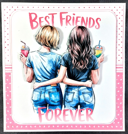 7x7 Best friends forever choice of four mini kit by Linda Short
