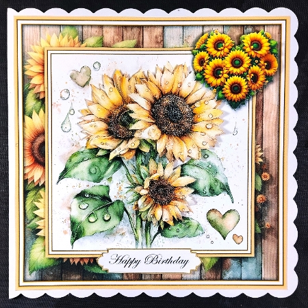 Yellow Sunflowers - Mini Kit 6x6 by Linda Short