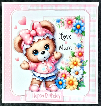7x7 Best mum ever choice of four mini kit by Linda Short