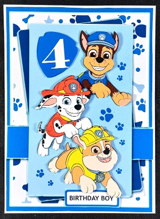 5x7 ~ Paw Patrol Birthday Boy Ages 2 t0 5 by Linda Short