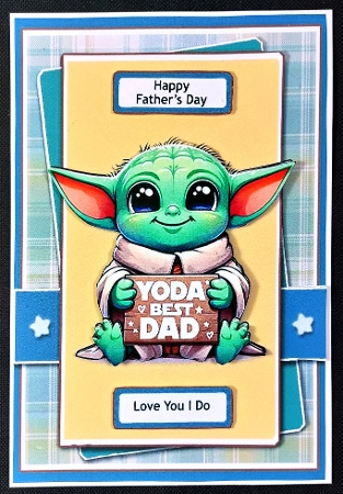 5x7 ~ Yoda Best Dad by Linda Short