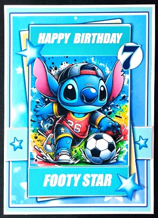 5x7 ~ Kick It ~ Birthday All Star by Linda Short