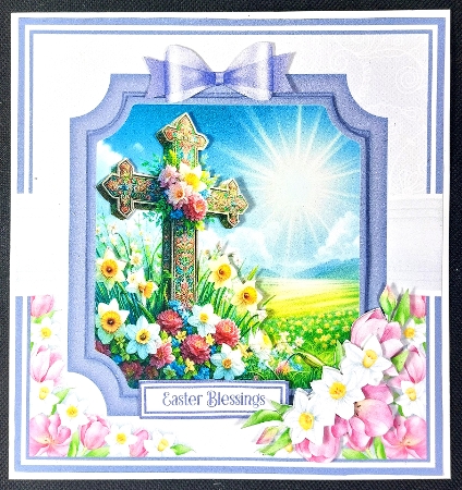 EASTER CROSS 6x6 5x7 by Linda Short