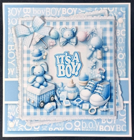 6x6 ~ Hello Baby Boy by Linda Short
