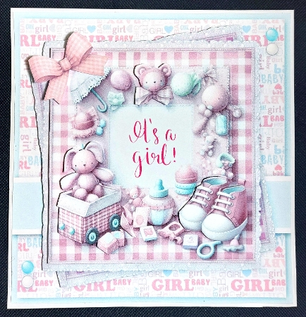 6x6 ~ Hello Baby Girl by Linda Short