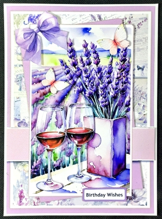 5 x 7 ~ Lovely Lavender Wine by Linda Short