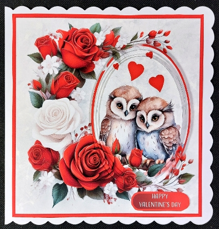 Valentine Owls - Pyramid Card Mini Kit by Linda Short