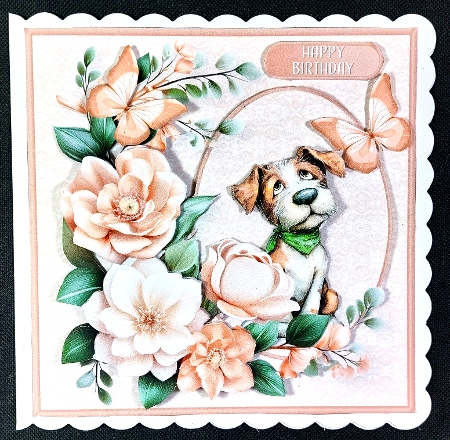 Pretty Puppy - Pyramid Card Mini Kit by Linda Short