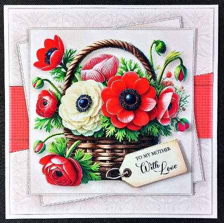 Mother,Daughter and Blank Card Front Kit-4 by Linda Short