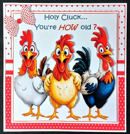 7x7 Holy cluck choice of four mini kit by Linda Short