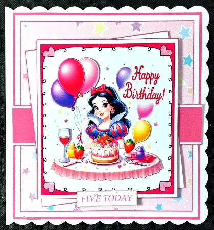 6x6 ~ Snow White Birthday Girl by Linda Short