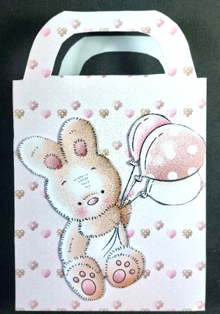 Bunnies & Rainbows 16 Sheet Paper Set + Bonus Bunny Digi Stamp by Linda Short