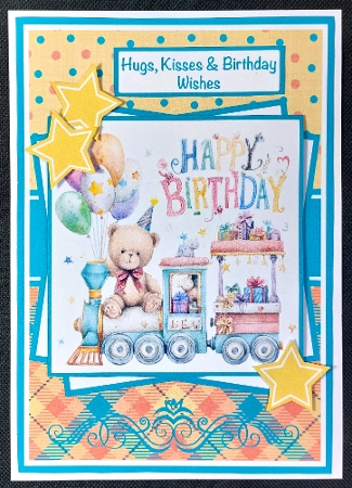 Birthday Train Mini Kit 5x7 (3) by Linda Short
