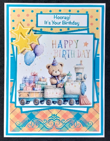 Birthday Train Mini Kit 5x7 (3) by Linda Short