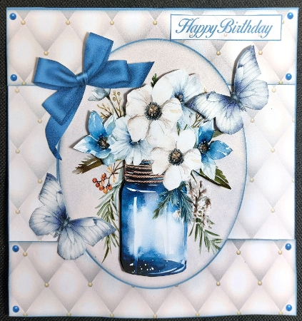 Flowers Cut-out Front Card Mini Kit by Linda Short