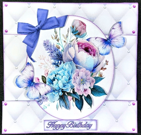 Flowers Cut-out Front Card Mini Kit 3 by Linda Short