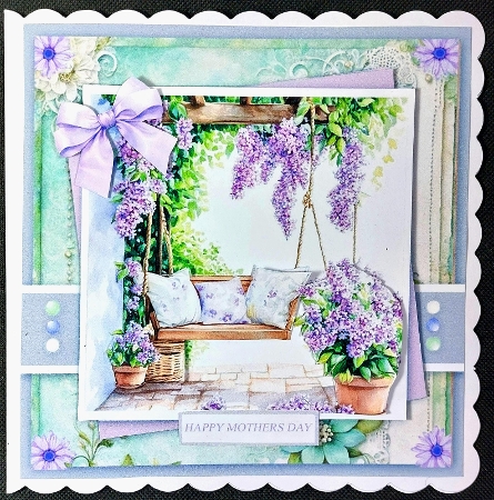 6x6 ~ Lilac Porch Swing by Linda Short