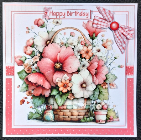 7x7 whimsical flower baskets choice of four mini kit by Linda Short