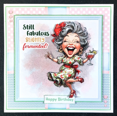 Mature & Marvellous 6x6ins card fronts kit by Linda Short