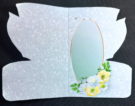 Lemon and White Posy - Teacup Card Mini Kit by Linda Short