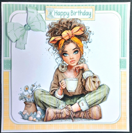 7x7 Birthday Coffee choice of four mini kit by Linda Short
