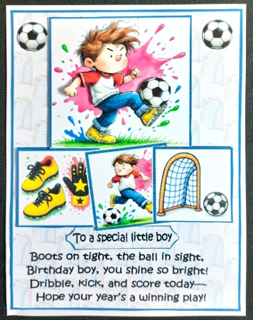 A little football star 5x7 by Linda Short