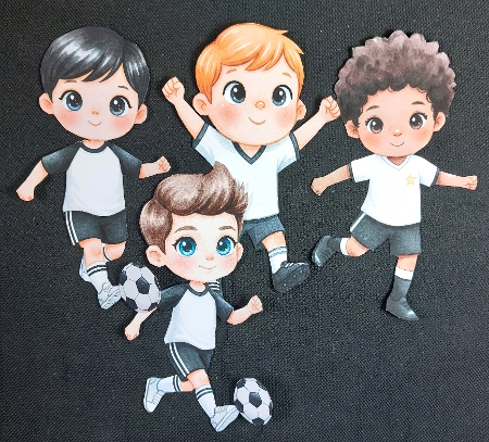 FOOTBALL PLAYERS 1 rocker card kit by Linda Short