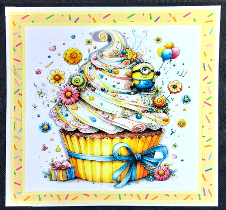 28 Sweet Rainbow Cupcakes Digital Papers Pack, Cupcake Background, Light Colors Background by Linda Short