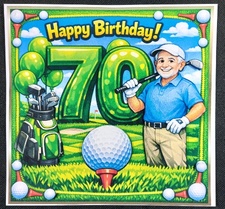 golf 70 today by Linda Short