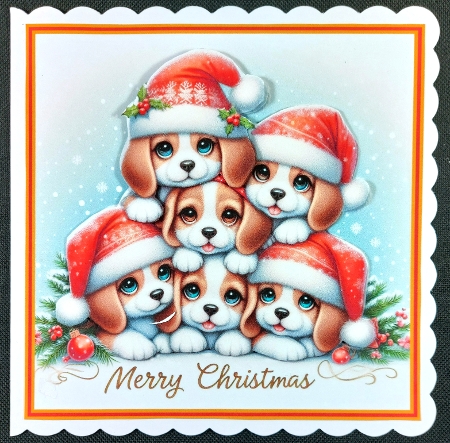 christmas tree dog fronts  by Linda Short