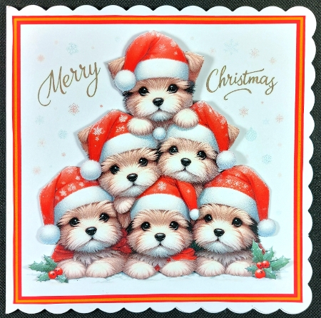christmas tree dog fronts  by Linda Short