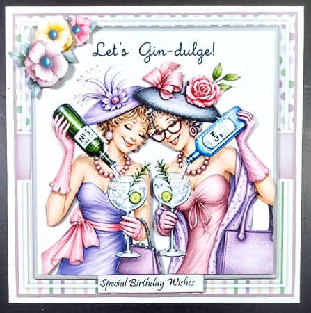 Whimsical Gin Ladies Mini Page Kit by Linda Short