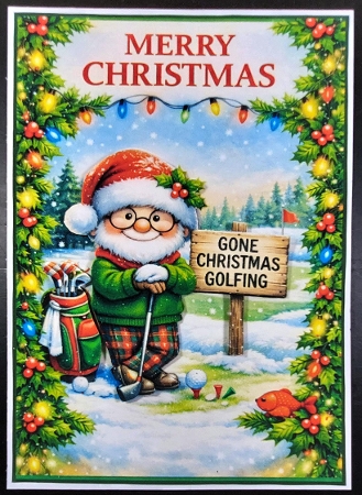 golfing christmas by Linda Short