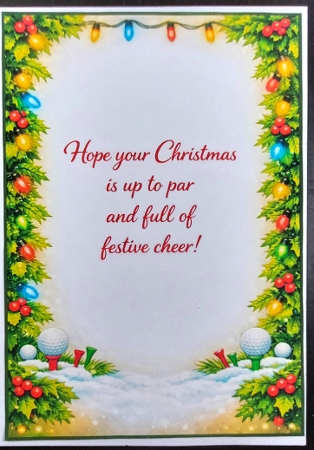 golfing christmas by Linda Short