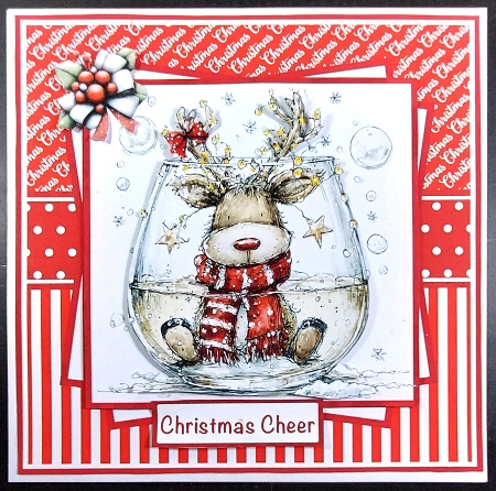 Christmas Drinks #1 Mini Kit 7x7 (5) by Linda Short