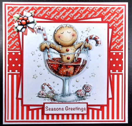 Christmas Drinks #1 Mini Kit 7x7 (5) by Linda Short